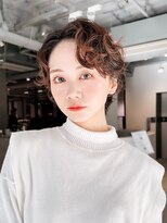 アルバム 池袋(ALBUM) マロンベージュフェザーショートメルティカラー_F0524