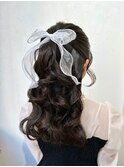 エグチ】girlyウェーブアレンジ/推し活/卒業式/ヘアアレンジ