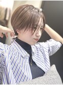 似合わせショート/フェザーショート/細めハイライト