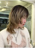 姫カットウルフデザインカット顔まわりレイヤー顔まわりカット