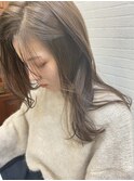 レイヤースタイル/艶カラー/ミルクティーベージュ