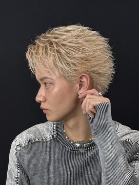 レグノバイグランツ 天神大名店(REGNO by GLANZ) フェザーショート/メンズブリーチ/メンズカラー/メンズヘア/天神