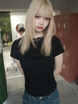 クペウ アエレ(cope'u aele)&nbsp;ボブ/ダブルカラー/ケアブリーチ/ブロンド/梅田/大阪