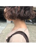 朝ラクパーマ/ボブ/30代パーマ
