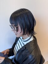 アチーブティルスマートサロン 豊川末広通店(achieve till Smart Salon)&nbsp;ウルフカット×ブルーブラックカラー