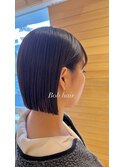 20代30代切りっぱなしボブナチュラルストレート春ヘア小顔カット