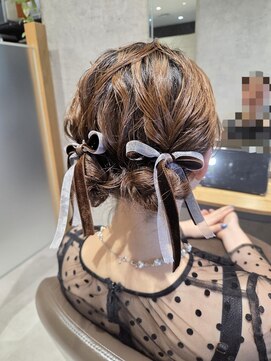 リップル(Ripple) 【海浜幕張 Ripple】オシャレWリボン×お団子ツイン