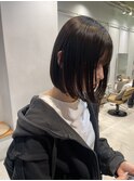 ショートボブ/シースルー/顔周り/30代40代50代/田町