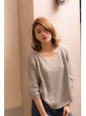【Grous Hair lion御茶ノ水】はねてもかわいいライトグレージュ4