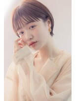 ミンクス 原宿店(MINX)&nbsp;シースルーバングのナチュラルショートヘア