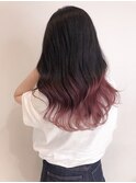 ピンクアッシュグラデーション