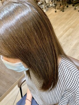 ヘアメイク Y-21 青葉台店 髪質改善　トリートメント　×　アッシュブラウン