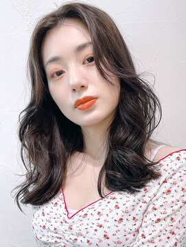 アイティーバイアルバム 八王子店(IT by ALBUM) ミディアムワンホンヘア_ミニウルフテラコッタ_28524