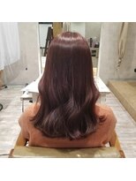 ラブアンドヘアーマハロ(Love&Hair Mahalo) 韓国風赤系ツヤカラー