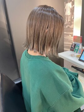 ソーホーニューヨーク 函館店(SOHOnewyork) 切りっぱなしボブ/アッシュベージュ/函館/五稜郭/美容室