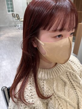 ハイプ(HYPE) 【Manae】深みチェリーピンクとぷつっとミディ