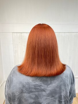 ネウィ 国分寺(newi) アゴラインボブ/外ハネボブ/くびれヘアー/オレンジカラー