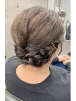 ヘアー アイス 御器所本店(HAIR ICI) 20代30代40代♪お呼ばれ大人かわいい編み込み風アレンジ