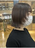 顔回りレイヤー/ボブ/カット/ミディアム[札幌美容室LINDA]