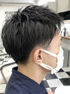 ヘッズ 本八幡店(HEADS) MEN'S HAIR センターパート ツイストスパイラル コンマヘア