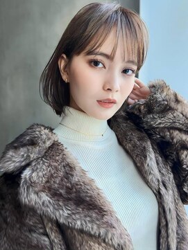 アグ ヘアー デン 新潟江南区店(Agu hair den) 《Agu hair》耳掛けボブ×numberA.ケアオイルスリーク