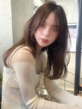 サイン 渋谷(SIGN) ザクザクレイヤーカット巻き方簡単ミディアムロング韓国表参道