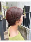 岡田≫ハンサムショートボブ×オレンジブラウン