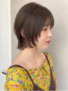 ロイ(Roi) 【西村】ウルフカット_フェイスレイヤー_オリーブベージュ