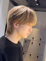 ミニウルフミルクティーベージュブランドヘアアッシュブラウン