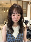 《kana》*透明感ブラウン*ナチュラルベージュ*ウェーブヘア*
