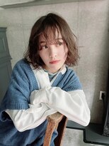 トイロ 中目黒(Toiro)&nbsp;ボブパーマ/大きめカールパーマ/くせ毛風パーマ【大毛亮佑】