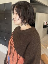 ヘアー アイス ルーチェ(HAIR ICI LUCE)&nbsp;顔周りレイヤーボブパーマ/上田