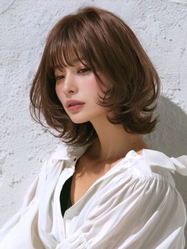 アルトリスト(Altruist Aging×HAIR&SPA) ★ダークアッシュ大人ガーリーボブ着物ミディアムレイヤーカット