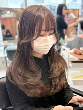 セシル(SECYL) 人気No.１/ロングレイヤー/ダブルカラー/メルティーベージュ