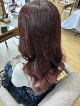 ミラシィ 成田(Mirashy) ハイライトカラーミルクティーベージュレイヤーカット