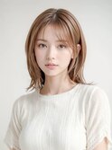 韓国風ボブ 顔まわりレイヤー ベージュカラー 髪質改善 韓国風