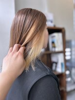 ザ カラー ラボ(THE COLOR LABO)&nbsp;切りっぱなし　ケアブリーチ　インナーカラー　ブロンド