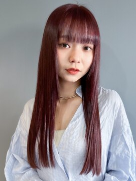 ウィズ 成田公津の杜店(Wiz) 深みカラーで魅せる艶髪ロング!甘酸っぱいチェリーブラウンが旬