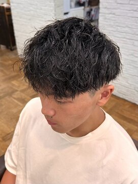 エクファ ヘア シェリル 草津 南草津店(ex-fa hair cherir) サーフカール/スパイキーショート/ブルーブラック/草津/南草津