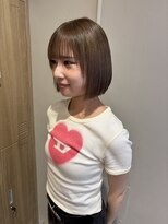 ローレンジウ(LOREN JU)&nbsp;ミディアムヘア/暗めカラー/グランマッシュ/名駅/レイヤーカット