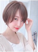 Say.ショート丸みショートレイヤーショートことりベージュ表参道