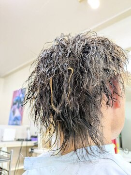 ギフト(GIFT) メンズパーマ＋ハイライト