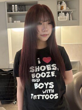 ニコフクオカヘアーメイク(NIKO Fukuoka Hair Make) 【NIKO】ダブルカラー/暖色カラー/ワインレッド