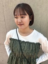 ジアン バイ ミルボン NU茶屋町+(GIEN by milbon)&nbsp;ワイドバング/ミニボブ/顎ラインボブ/ぱつっとボブ/吉岡美音