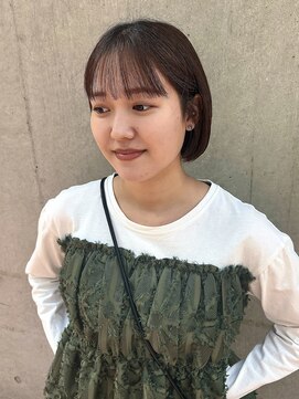 ジアン バイ ミルボン NU茶屋町+(GIEN by milbon) ワイドバング/ミニボブ/顎ラインボブ/ぱつっとボブ/吉岡美音