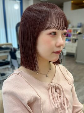 ソア 並木坂(Soa) 韓国ボブ/暖色カラー/切りっぱなしボブ/Minori