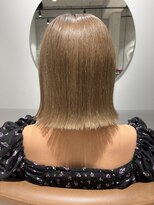 ルース(LOOSE) 切りっぱなしボブ×シアーベージュ#立川#立川駅#縮毛矯正