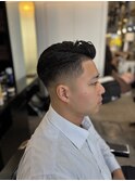 MEN’S HAIR/サーフカール/刈り上げセンターパート/人形町