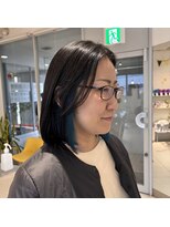 ステラ ヘア デザイン サロン(STELLA hair design salon) 涼しげブルーのインナーカラー 【由比藤】