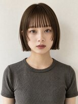 ノラ ギンザ(NORA GINZA) 【喜友名】レイヤーボブ結べるボブブラウンカラー髪質改善